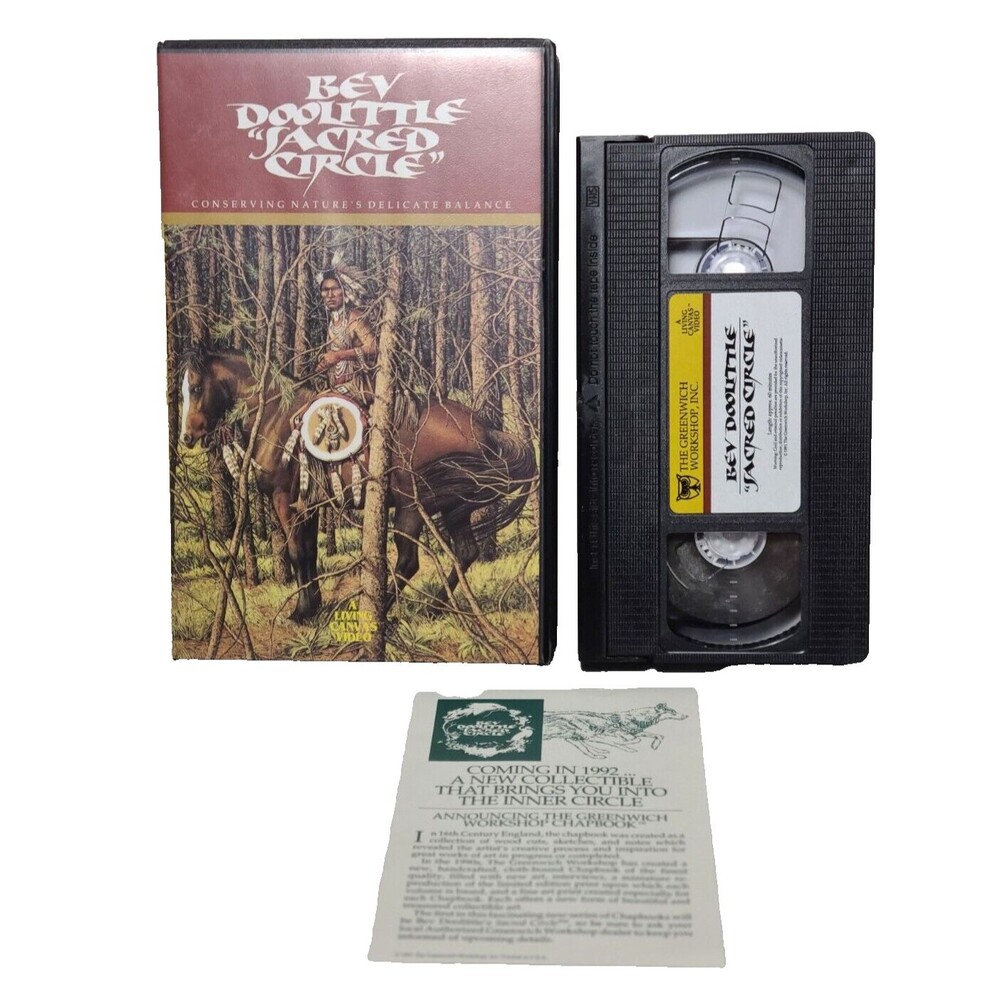 Vintage Bev Doolittle “Sacred Circle” VHS Rare 1991